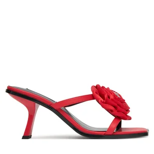 Klapki KARL LAGERFELD Karmel KL33624 Czerwony - Klapki i japonki damskie - miniaturka - grafika 1