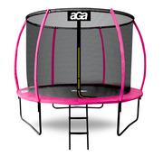 Trampoliny - Aga Aga SPORT EXCLUSIVE Trampolína 250 cm Růžová + ochranná síť + žebřík - miniaturka - grafika 1