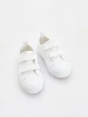 Buciki dla niemowląt - Reserved - Haftowane trampki - biały - miniaturka - grafika 1