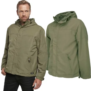 Kurtka BRANDIT Windbreaker Frontzip Olive M - Odzież taktyczna i umundurowanie - miniaturka - grafika 1