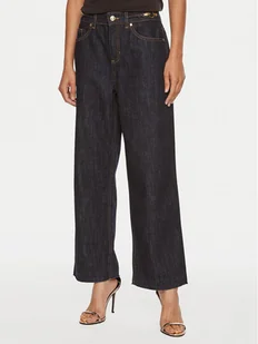 Just Cavalli Jeansy 77PAB5C4 Granatowy Straight Fit - Spodnie damskie - miniaturka - grafika 1