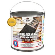 Lakiery do drewna - Lakier akrylowy szybkoschnący do drewna połysk 2,5 l Colorit Drewno - miniaturka - grafika 1