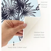 Dywany dla dzieci - Dziecięcy dywan winylowy Sabana błękitny - owalny 100x160 cm - PVC antypoślizgowy, winylowy do pokoju dziecięcego, trudnopalny i zmywalny. - miniaturka - grafika 1