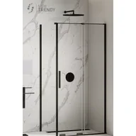 Kabiny prysznicowe - New Trendy EXK-4148 KABINA SMART BLACK PROSTOKĄTNA 140x120x200 CZYSTE 8mm ACTIVE SHIELD - miniaturka - grafika 1