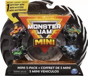 Zestaw pojazdów Monster Jam Mini Auta 5-pak - Samochody i pojazdy dla dzieci - miniaturka - grafika 1
