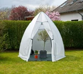 Szklarnie ogrodowe - vidaXL Westman Namiot zimowy i szklarnia foliowa Awokado Biały 250x250x250cm - miniaturka - grafika 1