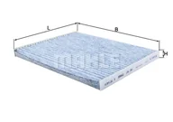 Filtry kabinowe - Filtr, wentylacja przestrzeni pasażerskiej Mahle LAK 396 - miniaturka - grafika 1