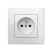 Wyłączniki światła i elektryczne - LEDart ELEKTRO - PLAST pojedyncze 2P + Z CARLA biały ELEKTRO - PLAST - miniaturka - grafika 1