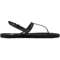 Klapki i japonki damskie - Sandały damskie Puma Cozy Sandal Wns czarne 375212 01 - miniaturka - grafika 1