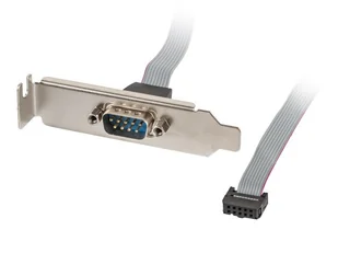 Lanberg śledź 1x DB9COM 40cm low profile - Kontrolery - miniaturka - grafika 1