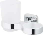 Kubki na szczoteczki do zębów - BISK Forte 06832 kubeczek łazienkowy podwójny wiszący - miniaturka - grafika 1