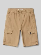 Spodnie i spodenki dla chłopców - Bermudy z kieszeniami cargo i elastycznym pasem - miniaturka - grafika 1