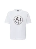 Koszulki i topy damskie - JOOP! Koszulka damska Kobiety Bawełna biały nadruk, 36 - miniaturka - grafika 1