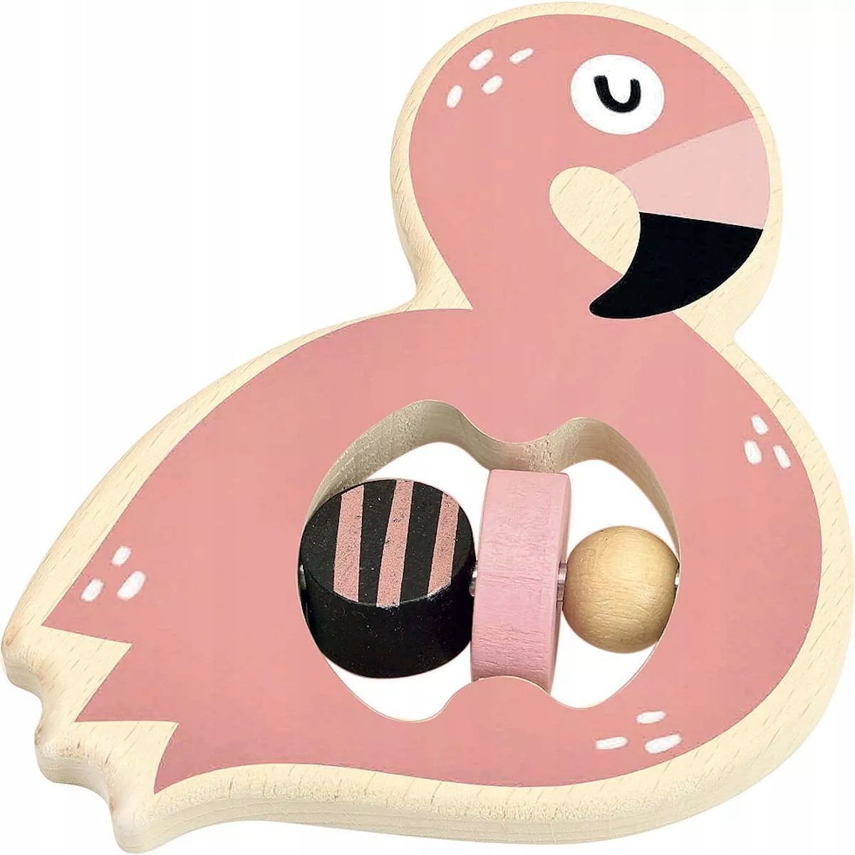 Vilac Zręcznościowa zabawka Flamingo z koralikami +12m