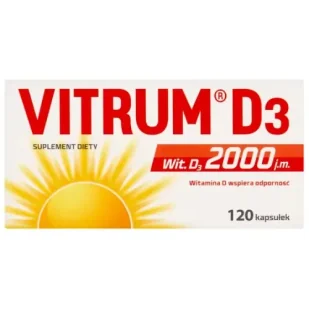 Vitrum D3 2000 j.m. 120 kapsułek - Witaminy i minerały - miniaturka - grafika 1