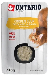 Ontario Soup Zupka Z Kurczakiem 40g - Mokra karma dla kotów - miniaturka - grafika 1