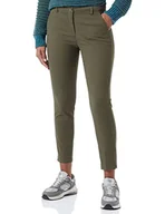 Spodnie damskie - Sisley Damskie spodnie 4AI655AH6 Pants, ciemnozielone 35A, 38 (DE) - miniaturka - grafika 1