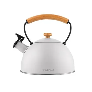 Czajnik nierdzewny 1,8 l New nature line szary - Czajniki na gaz - miniaturka - grafika 1