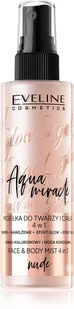 EVELINE KOLOROWKA Glow and Go! Aqua Miracle Mgiełka utrwalająca do twarzy 4w1 01 nude 110ml - Utrwalacze do makijażu - miniaturka - grafika 1
