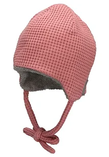 Sterntaler Dziewczęca czapka beanie o wyglądzie waflowym, różowa, 41 - Czapki damskie - miniaturka - grafika 1