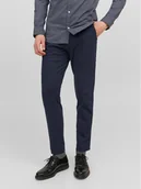 Spodnie męskie - Jack & Jones Chinosy Marco 12237523 Granatowy Slim Fit - miniaturka - grafika 1