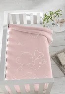 Koce i narzuty dla dzieci - Pielsa Baby, Koc dziecięcy/Otulacz, Premium, Motyle, Różowy, 110x140 cm - miniaturka - grafika 1
