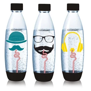 SodaStream 3000143 Hipster zestaw 3 butelek z tworzywa sztucznego Niebieski 26,5 x 9 x 26 cm 3000143 - Akcesoria i części AGD - miniaturka - grafika 1