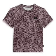 Koszulki i topy damskie - Vans Damska koszulka Chrysanthecheetah Ss Crew, Muchomor, L - miniaturka - grafika 1
