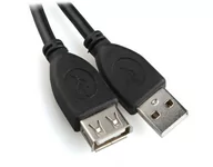 Kable komputerowe i do monitorów - Gembird Przedluzacz USB 2.0 typu męskie - żeńskie3 m czarny CCP-USB2-AMAF-10 - miniaturka - grafika 1