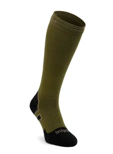 Skarpety z membraną Bridgedale StormSock Heavy Knee - olive/black - Skarpetki kolarskie - miniaturka - grafika 1