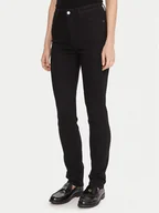 Spodnie damskie - BOSS Jeansy State 50546342 Czarny Slim Fit - miniaturka - grafika 1