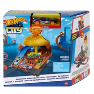 Tory, garaże, parkingi - Hot Wheels City, Rajdowa burgerownia, mały zestaw - miniaturka - grafika 1