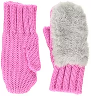 Rękawiczki - Hatley Dziewczęce Mittens rękawiczki, Różowy (Faux Fur 650), S - miniaturka - grafika 1
