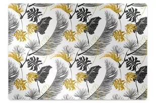 Mata pod fotel ochrona paneli Złote tropikalne 140x100 cm - Podnóżki, podpórki, podkładki - miniaturka - grafika 1
