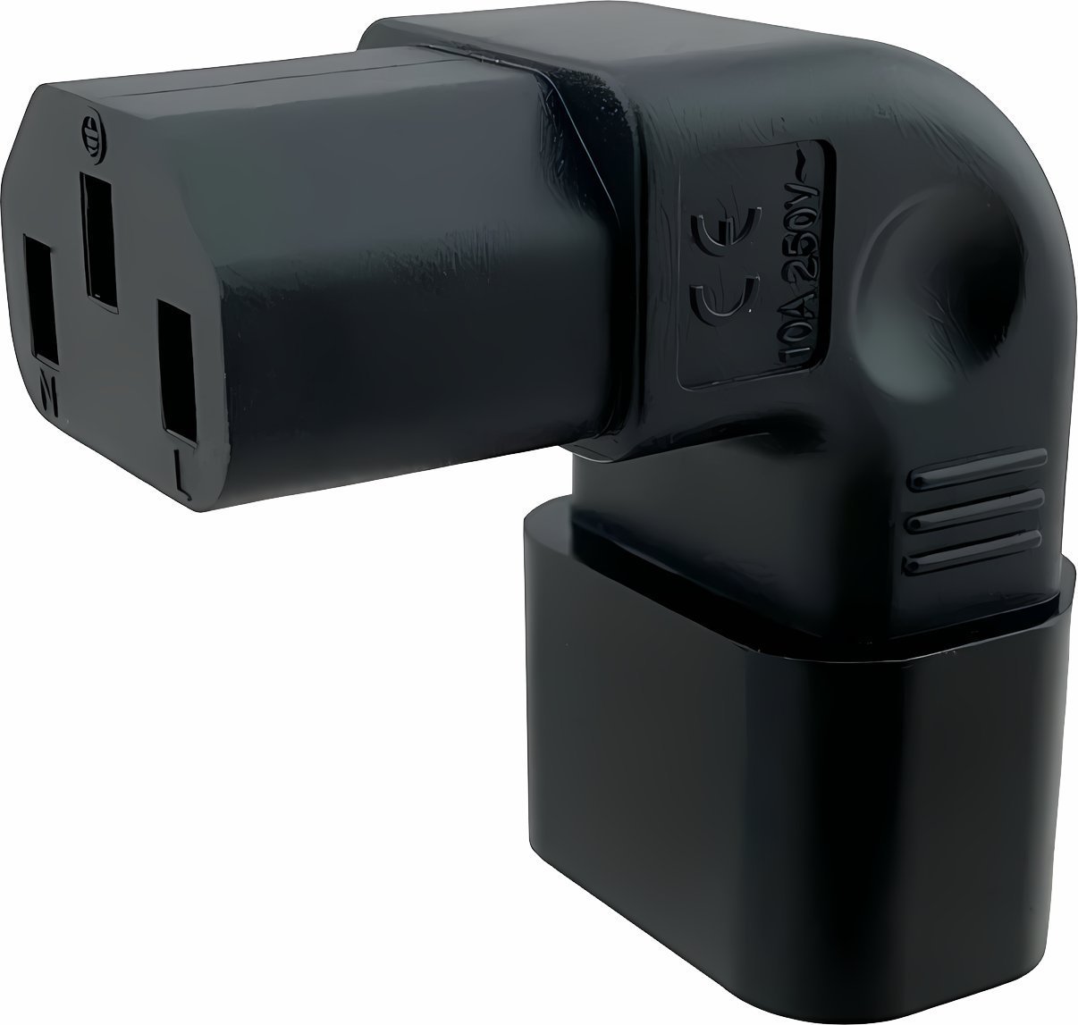 Kabel zasilający PremiumCord Adaptér pionowy kątowy napięcie IEC C13 na IEC C14 230V, 10A kpsr-07