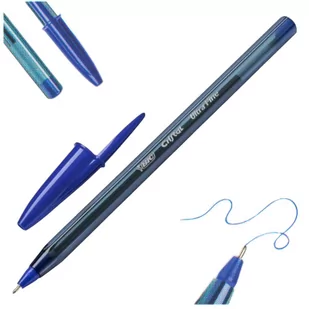 Długopis BIC niebieski Cristal Exact ultra fine cienka końcówka 0,7 - Długopisy - miniaturka - grafika 1