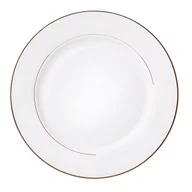 Talerze - Talerz AMBITION Aura Gold 27 cm Biało-złoty - miniaturka - grafika 1