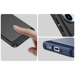 Carbon Case etui do Samsung Galaxy A54 5G elastyczny silikonowy karbonowy pokrowiec czarne - Etui i futerały do telefonów - miniaturka - grafika 11