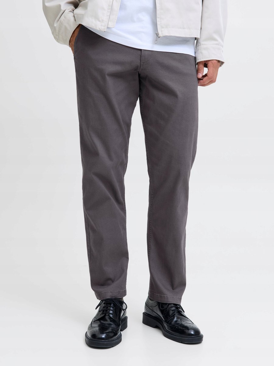 JACK & JONES 2-PACK CHINOS MĘSKIE SPODNIE SZARE I CZARNE 31/30 6FA