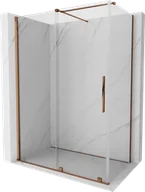 Kabiny prysznicowe - Mexen Velar kabina prysznicowa rozsuwana 140x85 cm, transparent, różowe złoto - 871-140-085-01-60 - miniaturka - grafika 1