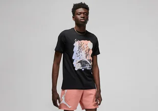 Nike Air Jordan Brand Graphic Crew 1 Tee Black - Koszulki męskie - miniaturka - grafika 1