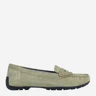 Mokasyny damskie - Mokasyny damskie zamszowe Geox D35RCA00021-C3012 37 24 cm Pistachio (8056206112926). Mokasyny damskie - miniaturka - grafika 1