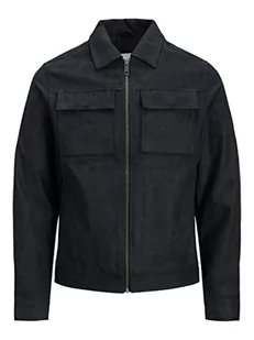 Bestseller A/S Męska kurtka JJJEROCKY Payton PU NOOS kurtka skórzana, Jet Black, S, Jet Black - Kurtki męskie - miniaturka - grafika 1
