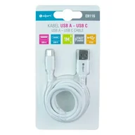 Kable USB - Przewód USB 2.0 typu A - C biały 1 m - miniaturka - grafika 1