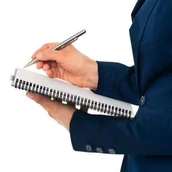 Notesy i bloczki - Leitz Kołonotatnik Office PP A5 w linie czerwony KZK1058 - miniaturka - grafika 1