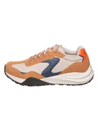 Trampki męskie - Skechers Skórzane sneakersy "Frenzy" w kolorze kremowo-jasnobrązowym - miniaturka - grafika 1