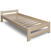 Łóżka - Jednoosobowe łóżko drewniane w stylu skandynawskim 90x200 - Difo 3X - miniaturka - grafika 1