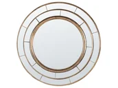 Lustra - Okrągłe Lustro Ścienne Ø 40 Cm Złote Belchite - miniaturka - grafika 1