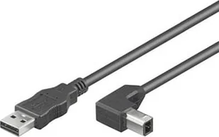 Kabel USB Techly USB-A - USB-B 2 m Czarny ICOC-U-AB-20-ANG - Kable USB - miniaturka - grafika 1