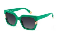 Okulary przeciwsłoneczne - Okulary FURLA SFU624-54092X. Okulary przeciwsłoneczne, Kolor zielony. Kobieta. - miniaturka - grafika 1